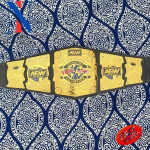 ALL ALITE International Championship Wrestling Replica Title Adult Belt Brass 2mm/4mm Brass/Zinc