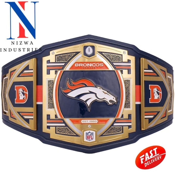 Denver Broncos Championship Belt Replica Title belt 2mm 4mm Brass Zinc