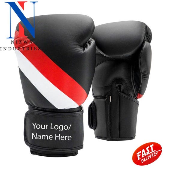 Custom Boxing Gloves – Personalized Training & Sparring Gloves with Logo/Name – Premium PU Leather”