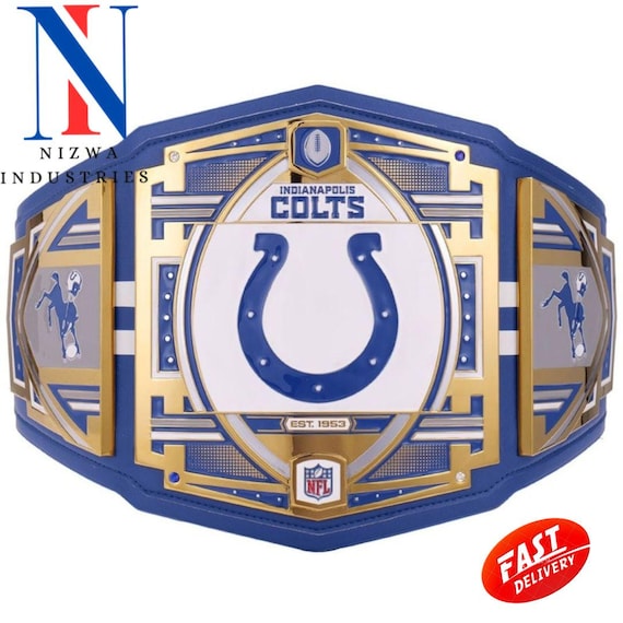 Indianapolis Colts Championship belt Replica Title Belt Brass Zinc 2mm 4mm
