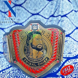 UNDISPUTED TRIBAL CHIEF Championship Wrestling Replica Adult Size Belt Brass Zinc 2mm 4mm