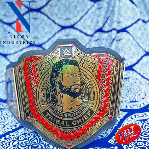 UNDISPUTED TRIBAL CHIEF Championship Wrestling Replica Adult Size Belt Brass Zinc 2mm 4mm