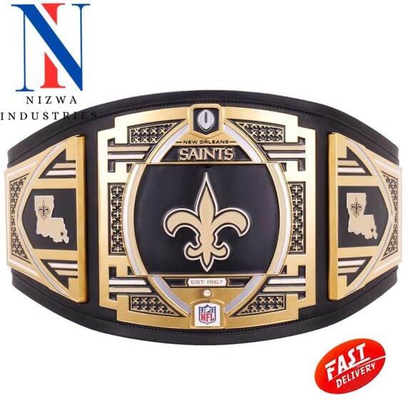 New Orleans Saints Championship Belt Replica Title belt Brass Zinc 2mm 4mm