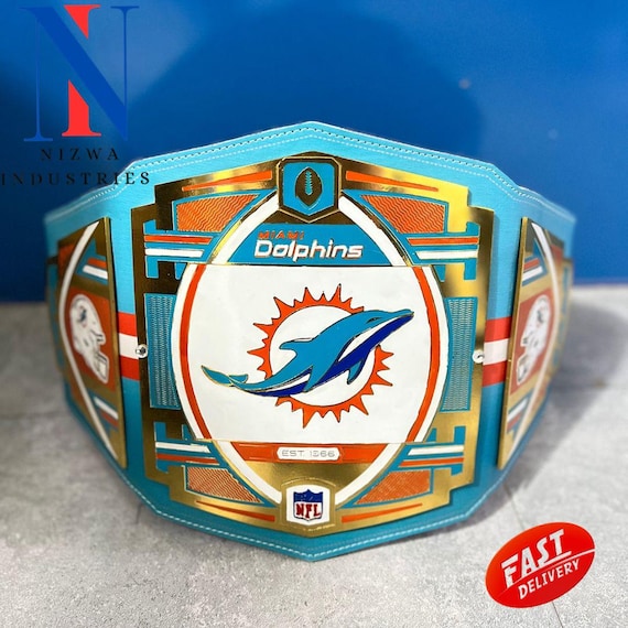 Miami Dolphins Legacy Championship Belt Replica Title belt Brass Zinc 2mm 4mm