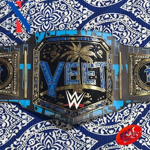 YEET HAEVYWEIGHT WRESTLING Championship Replica Adult Size Belt Brass/Zinc 2mm/4mm