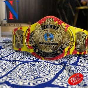 HULK HOGAN SIGNATURE Series Custom Wrestling Championship Replica titelriem 2 mm/4 mm messing/zink