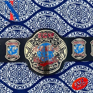 Hardcore World Wrestling Heavyweight Championship Replica Title Adult Size Belt 2mm/4mm Brass/Zinc
