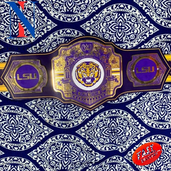LSU Tigers Legacy Championship Wrestling Custom Replica Titile Belt 2MM/4MM Brass/Zinc