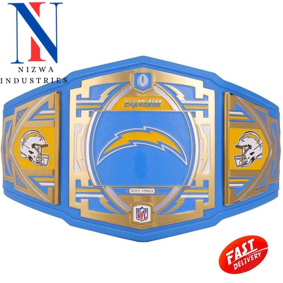 Los Angeles Chargers Championship Belt Replica Title belt Brass Zinc 2mm 4mm