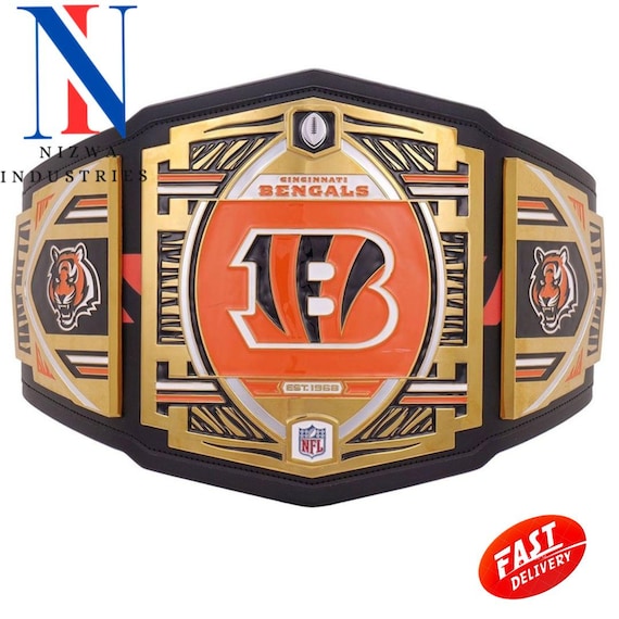 Cincinnati Bengals Championship Belt Replica Title belt Brass Zinc 2mm 4mm