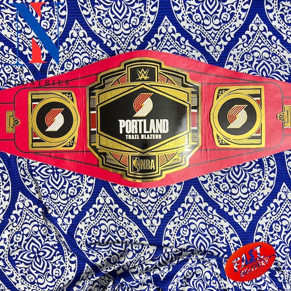Portland Trail Blazers Legacy Champioship Replica Adult Size Belt Brass/Zinc/2mm/4mm