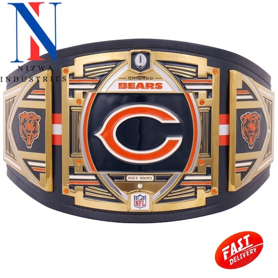 Chicago Bears Championship Belt Replica Title belt Brass Zinc 2mm 4mm