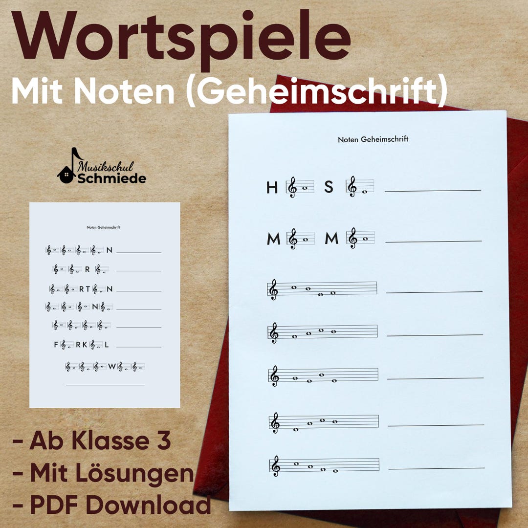 Music Secret Code | Music Puzzle Word Finding | PDF for Grade 3 and Up ...