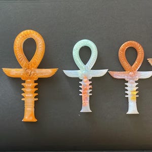 Orgonite Ankh Talisman: EMF Harmonizer, Copper Energy Pendant