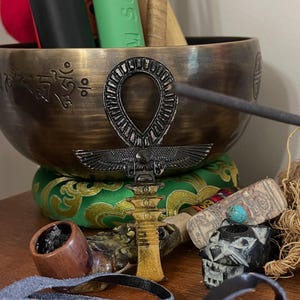 Orgonite Ankh Talisman: EMF Harmonizer, Copper Energy Pendant