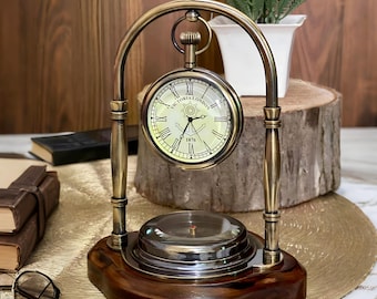 Reloj de aniversario de bodas, regalo de aniversario de oro, regalos de 50 años de matrimonio para pareja, esposo, esposa, padres, regalo de aniversario para él y ella