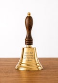 Custom Engraved Brass Call Bell, Personalized Brass Bell, Solid Brass School Bell, Cancer Bell, Great Gift for Teachers, Keepsake Gift