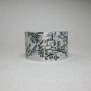 Rocky Mountain National Park Map Cuff Bracelet Colorado Estes Park Longs Peak Gift for Hiker image 1