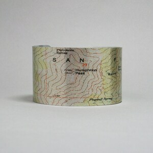 Humphreys Peak Coconino Wald Arizona Wanderkarte Armband Einzigartiges Wandern Klettern Geschenk für Männer oder Frauen