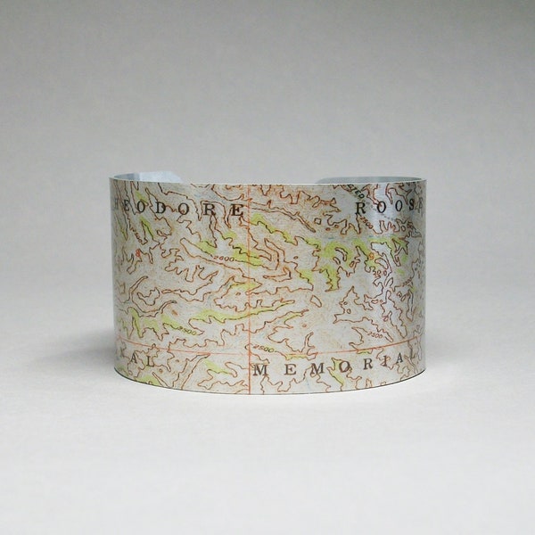 Theodore Roosevelt National Park North Dakota Cuff Bracelet Unique Gift for Men or Women