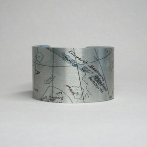 Vinson Massif Antarctica Map Bracelet: Seven Summits Gift