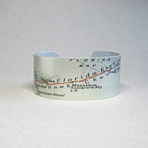 Cadeau bracelet carte Florida Keys pour homme ou femme