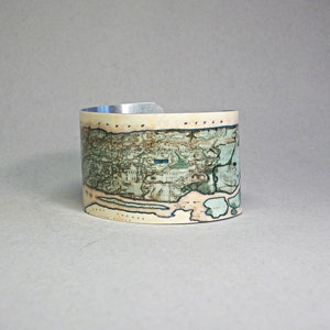 New York City Map Manschette Armband Einzigartiges Geschenk für Männer oder Frauen