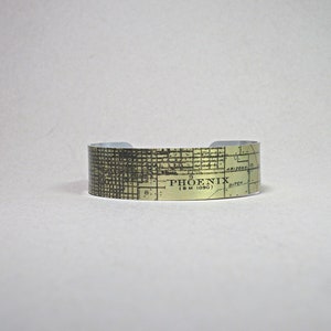 Phoenix Arizona Karte Armband: Vintage Stil Armspange