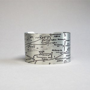 London England Karte Manschette Armband Einzigartiges Reise Geschenk für Männer oder Frauen