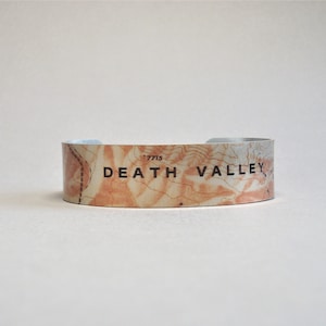 Death Valley Nationalpark Karte Manschette Armband einzigartiges Geschenk für Männer oder Frauen