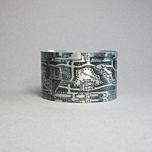 Central Park New York City Karte Manschette Armband Einzigartiges Reisegeschenk für Sie