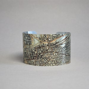 Dayton Ohio Map Bracelet Unique Gift Idea for Men or Women image 1