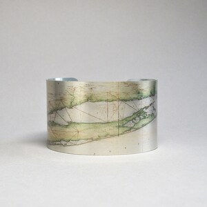Vintage Long Island kaartarmband, New York reiscadeau
