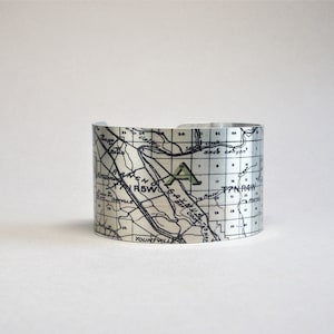 Napa Valley Californie Carte Cuff Bracelet Cadeau Unique