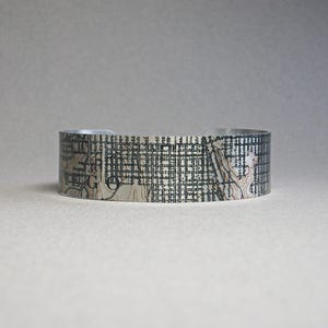 Pulsera con mapa de San Diego: joyería de estilo vintage