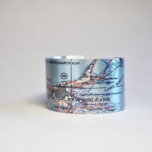 New Orleans Louisiana Karte Armband Geschenk