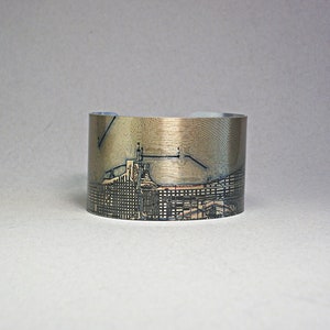 Chicago Illinois Karte Armband Manschette Einzigartiges Geschenk für Männer oder Frauen