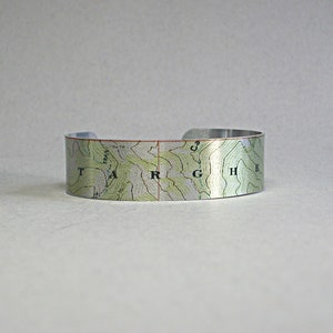 Targhee National Forest Karte Manschette Armband Einzigartiges Geschenk für Männer oder Frauen