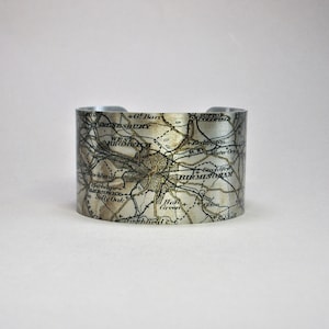 Birmingham England Karte Manschette Armband Einzigartiges Geschenk für Sie