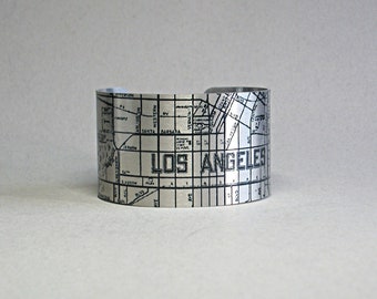 Los Angeles California Street Map Bracelet Unique Gift