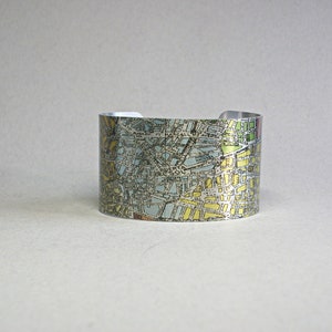 Madrid Spanien Karte Manschette Armband Einzigartiges Reise Geschenk für Männer oder Frauen
