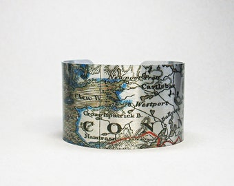 Ireland Cuff Bracelet Croagh Patrick County Mayo Unique Gift for Men or Women