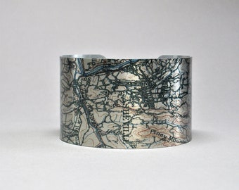 Asheville North Carolina NC Cuff Bracelet Gift for Men or Women