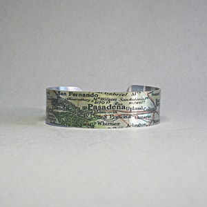 Los Angeles California Map Manschette Armband Einzigartiges Geschenk für Männer oder Frauen