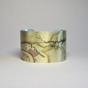 New Orleans Louisiana Karte Armband Einzigartiges Geschenk für Männer oder Frauen