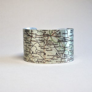 Pulsera de puño de mapa de Ucrania regalo único para hombres o mujeres