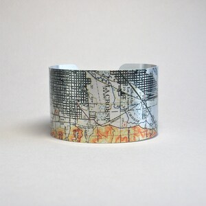 La Crosse Wisconsin Map Manschette Armband Einzigartiges Geschenk für Männer oder Frauen