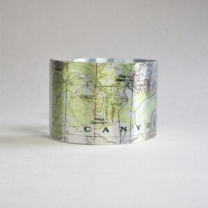 Canyonlands National Park Map Bracelet: Moab Utah Hiking Gift