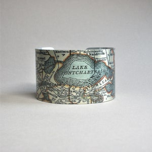 New Orleans Louisiana Manschette Armband NOLA Map Einzigartiges Reise Geschenk für Männer oder Frauen