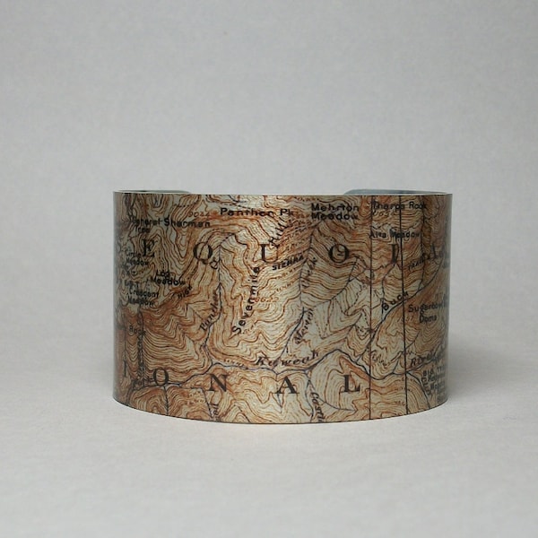 Sequoia National Park Kings Canyon Cuff Bracelet California Giant Forest Big Trees Hiking Gift for Men or Women